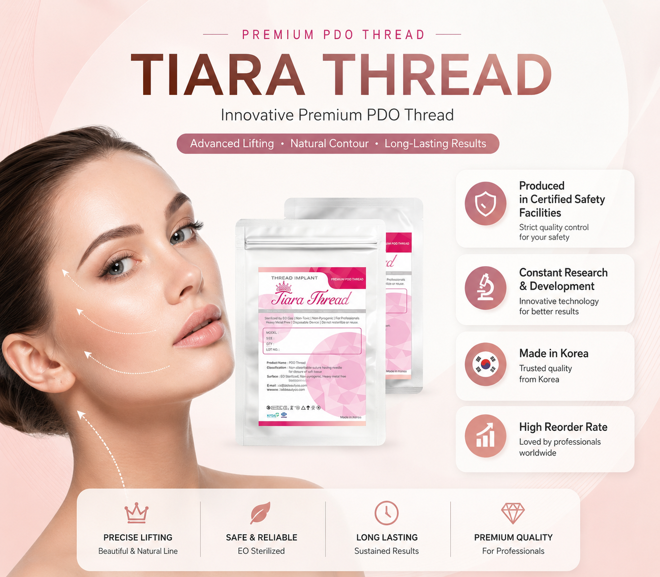 Tiara PDO Thread - Molding Cog Arrow Type (20pcs)