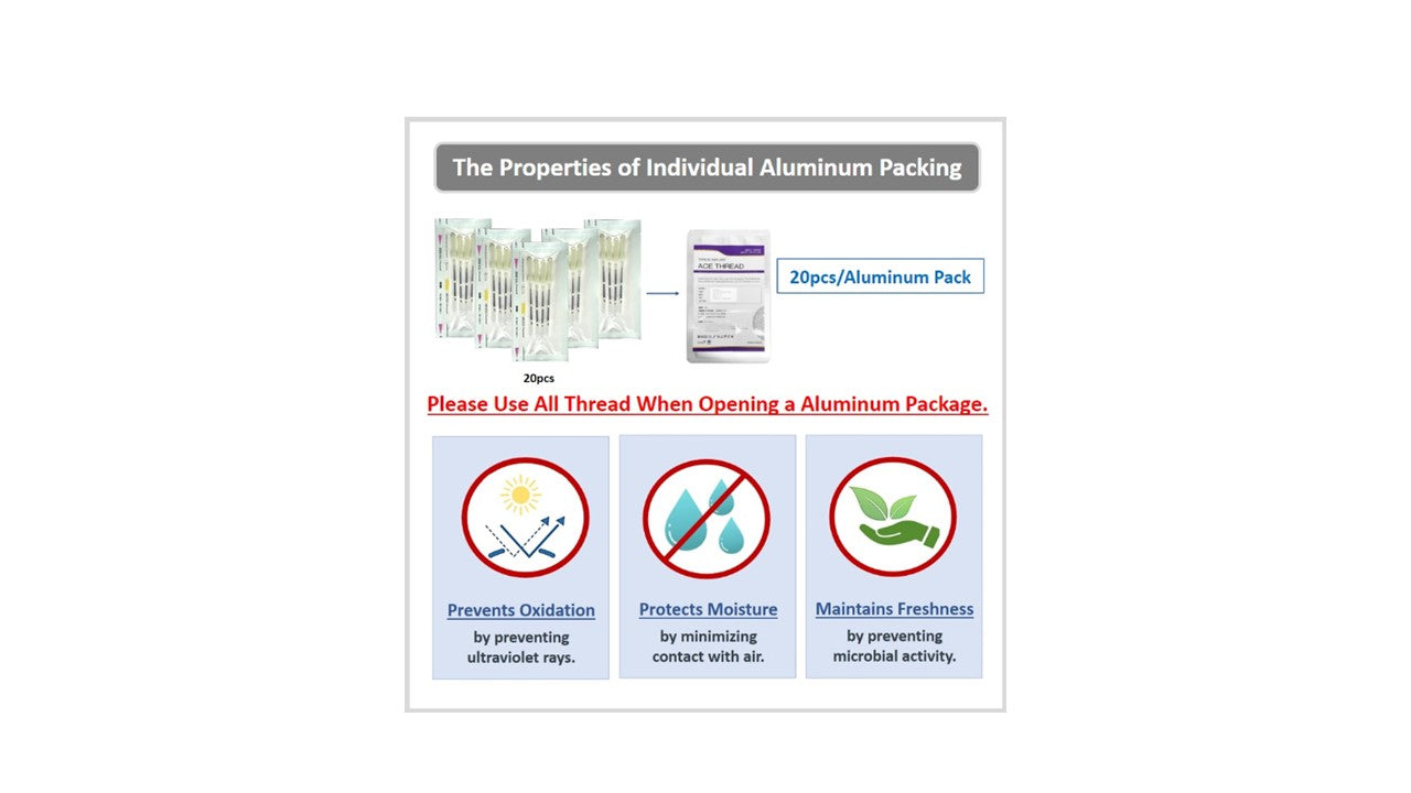 Nose Care - PCL ACE Thread-360R Bidirection Cog/L-Type Blunt Needle (20pcs)